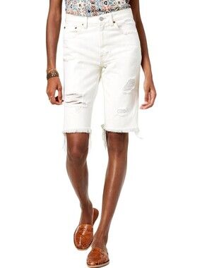 New Lucky brand lucky pins bermuda white shorts 25/0